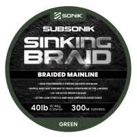 Sonik šňůra subsonik sinking braid green 0,20 mm 18,14 kg - 300 m