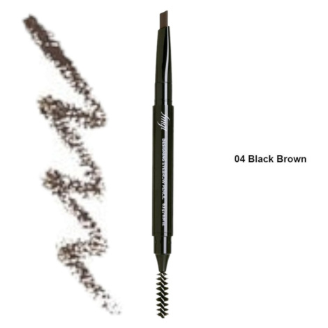 THE FACE SHOP Tužka na obočí s kartáčkem fmgt Designing Eyebrow Pencil - #04 Black Brown