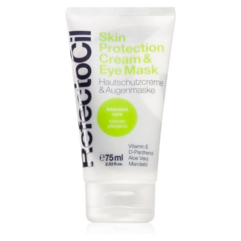 RefectoCil Skin Protection Cream ochranný krém a oční maska pro fixaci ochranných papírků 75 ml
