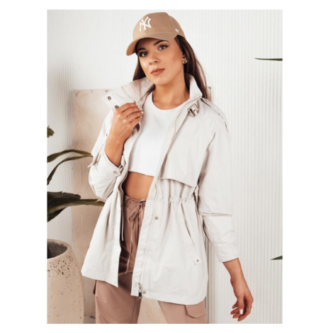 Jarní dámská parka bílé barvy DStreet