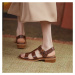 Kožené dámské sandály se širokými pásky OZUTAA
