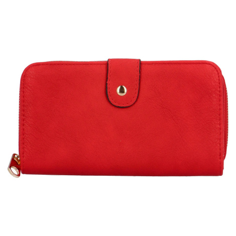 Trendy dámská koženková peněženka Bellina,  červená
