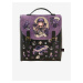 Hnědo-fialový vzorovaný batoh Santoro