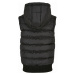 Dětská bunda // Urban Classics / Boys Small Bubble Hooded Vest black/black