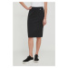 Sukně Calvin Klein Jeans černá barva, midi, pouzdrová, J20J223140