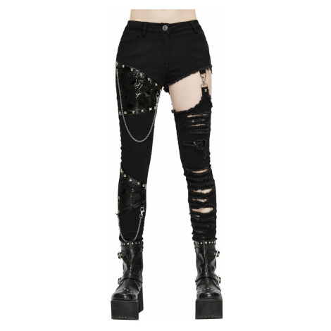 kalhoty dámské DEVIL FASHION - Rift Runner Punk Pants With Chains