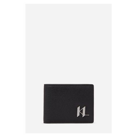 Peněženka karl lagerfeld k/plak leather bf wallet black