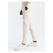 BASIC men's cotton tracksuit set kangaroo sweatshirt + joggers - cream V5 Z85