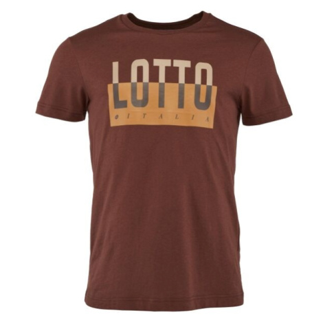 Lotto ORIGINS III TEE Pánské tričko, hnědá, velikost