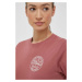 Bavlněné tričko Jack Wolfskin 10 růžová barva