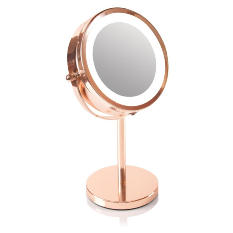 RIO Rose gold mirror podsvícené kosmetické zrcátko 1 ks