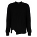 Les Hommes LHK108 647U | Round Neck Asymetric Sweater Černá