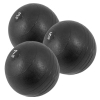 Gorilla Sports Sada slamball medicinbalů, černá, 3 ks, 15 kg