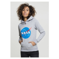 Dámská mikina // Mister Tee Ladies NASA Insignia Hoody heather grey