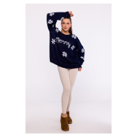 Made Of Emotion Woman's Sweater MXS10 Navy Blue