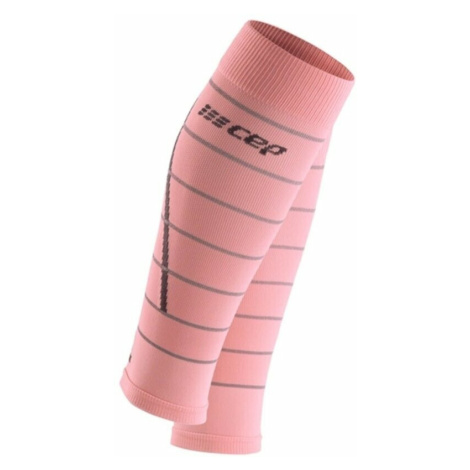 CEP WS401Z Compression Calf Sleeves Reflective Light Pink Běžecké návleky na lýtka