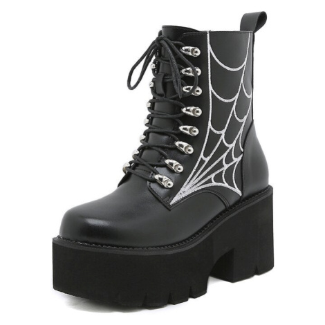 Kotníkové punk boty motorkářské emo styl gothic GoodDayGirl