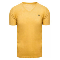 Žluté pánské tričko bez potisku RX4998