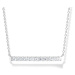 Modesi Elegantní stříbrný náhrdelník se zirkony M43088