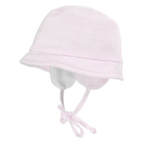 Maximo Bledě růžový a bílý klobouk