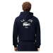 Lacoste Graphic Print Hoodie Midnight Blue Modrá