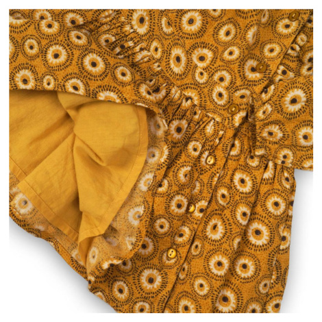 Šaty dívčí viskózové, Minoti, OWL 6, žlutá