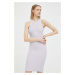 Šaty Remain fialová barva, mini