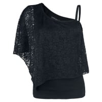Gothicana by EMP Soft Shoulder Dámské tričko černá
