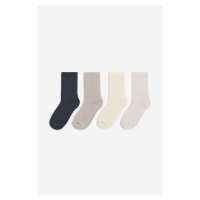 H & M - Ponožky: balení po 4 - modrá