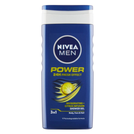 Nivea Men Power sprchový gel pro muže 250 ml