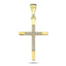 DIANTE Zlatý přívěsek kříž 59642385 (Au 585/1000, 1,11 g)