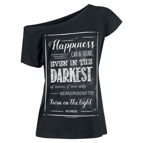 Harry Potter Albus Dumbledore - Happiness Can Be Found Dámské tričko černá
