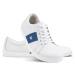 Barefoot tenisky Be Lenka Elite - White & Dark Blue