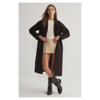 Trendyol Brown Oversized Coat