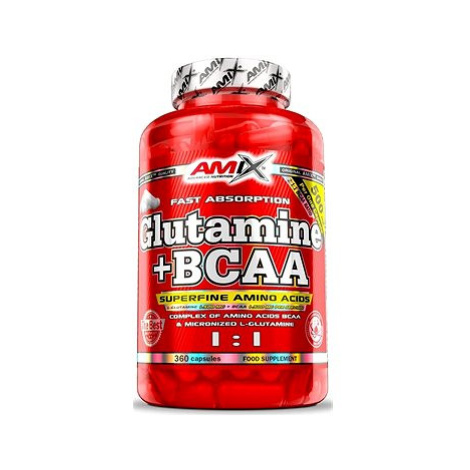 Amix Nutrition L-Glutamin + BCAA 360 kapslí