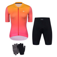HOLOKOLO Cyklistický mega set - INFINITY LADY - oranžová/černá/růžová