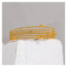 GRACE Jewellery Pevný ocelový bangles náramek Claudia, chirurgická ocel BN-10-361A Zlatá