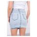 Strečová džínová sukně s delší přední částí S/M-L/XL