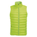 SOĽS Wave Men Pánská péřová vesta SL01436 Neon lime