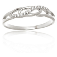 Dámský stříbrný prsten se zirkony AGG553