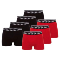 ČERNO-ČERVENÁ SADA BOXEREK KAPPA ZID 7PACK BOXER SHORTS Černá