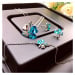 Sisi Jewelry Souprava náhrdelníku, náušnic a náramku Čtyřlístek SET2045-NTSET9554/3 Oceanblue 40