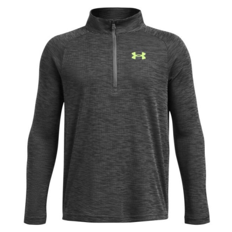 Under Armour TECH TEXTURED Chlapecké triko, tmavě šedá, velikost