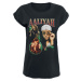 Aaliyah Pic Collage Dámské tričko černá