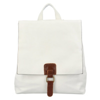 Stylový dámský kabelko-batoh Friditt, bílá