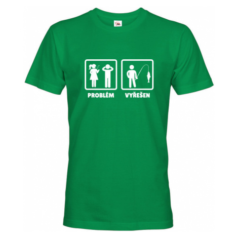 Vtipné tričko pro rybáře Problém - Vyřešen - ideální dárek BezvaTriko