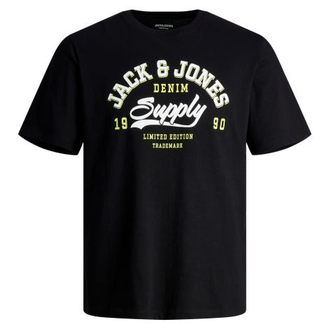 Jack&Jones Pánské triko JJELOGO Standard Fit 12246690 Black Jack & Jones