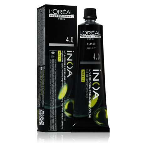 L’Oréal Professionnel Inoa permanentní barva na vlasy bez amoniaku odstín 4.0 60 ml L’Oréal Paris