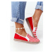 Women's Espadrilles Big Star HH276003 Red-White