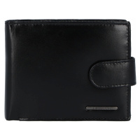 Pánská stylová kožená peněženka Edu, černá